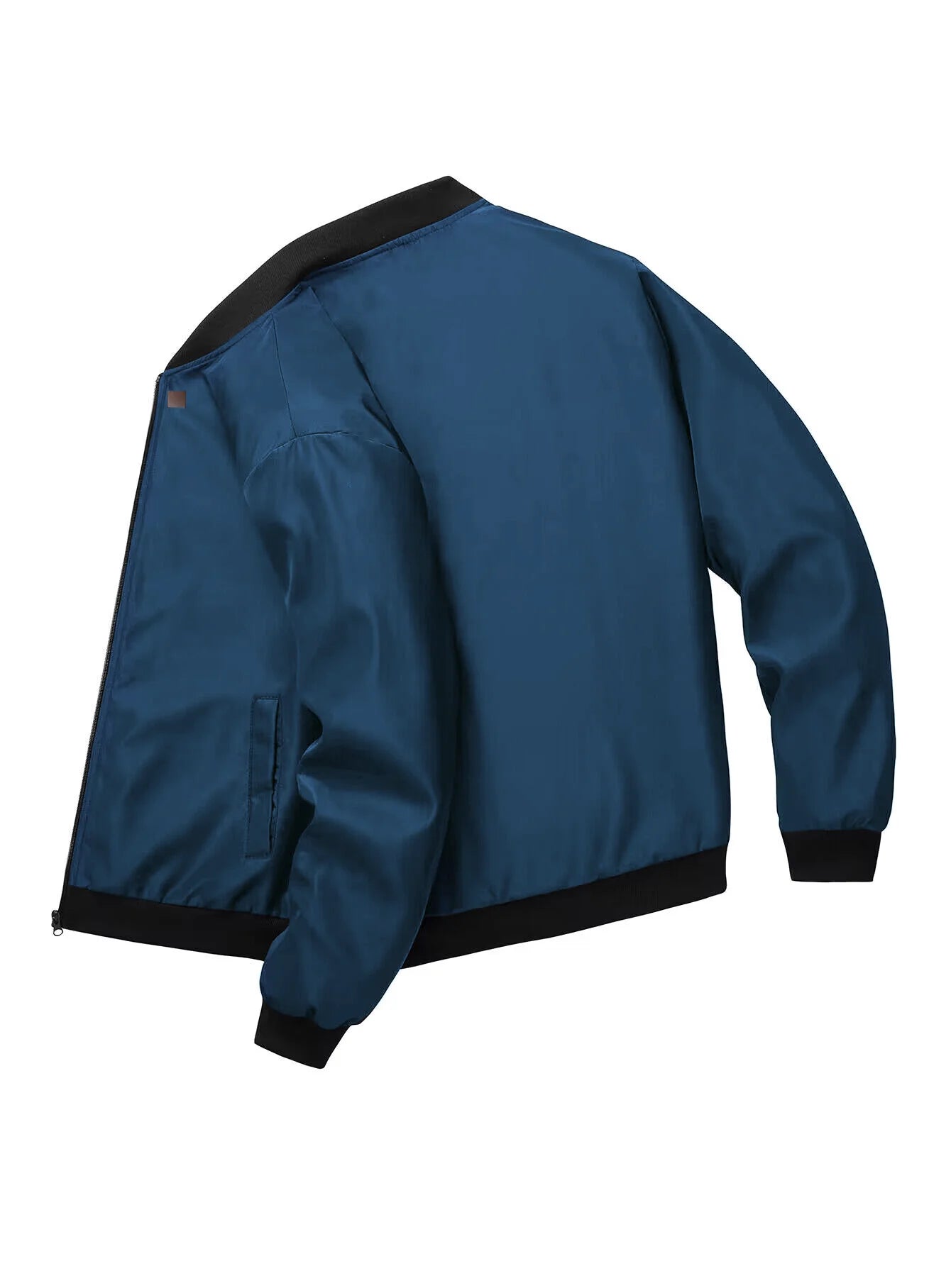 2024 Spring and Autumn New Baseball Collar Short Loose Solid Color Jacket Men&