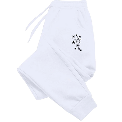 Clothes for Women Stars Print Pant Slacks Woman Clothing White Pants Women&
