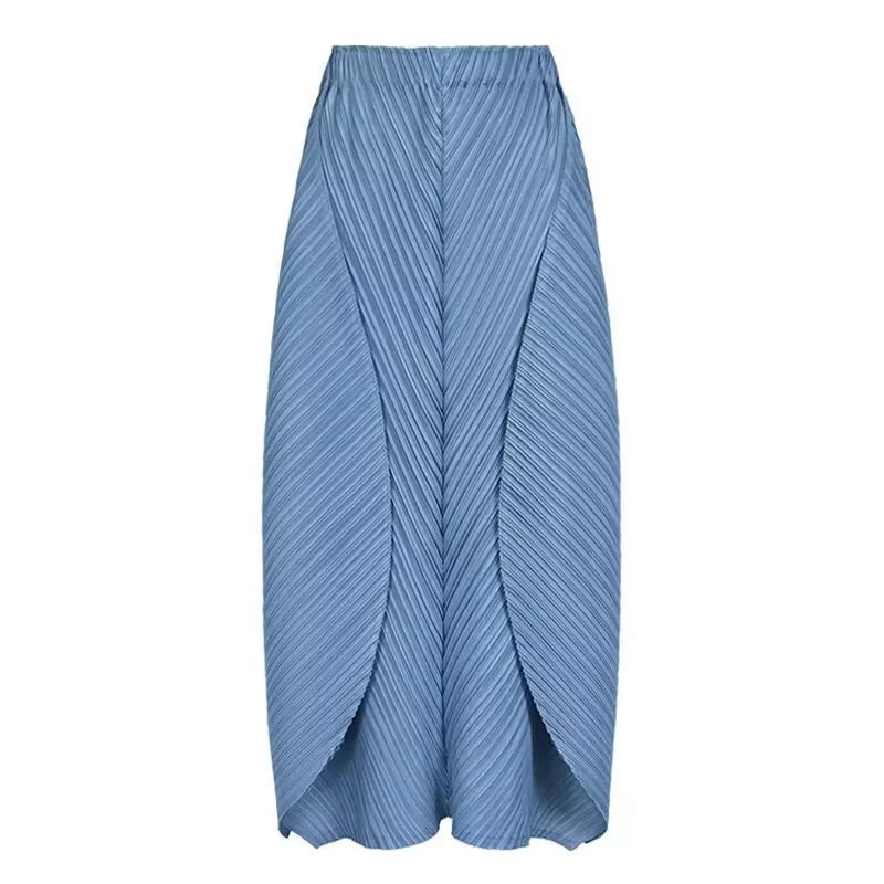 Skirts for Women Woman Clothes New Beautiful Lssey Miyake Solid Color 2025 Spring and Summer new big Skirt Women&