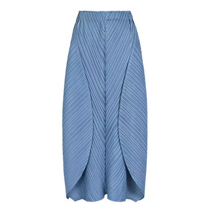 Skirts for Women Woman Clothes New Beautiful Lssey Miyake Solid Color 2025 Spring and Summer new big Skirt Women&
