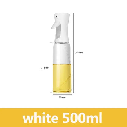 200/300/500m LOil Spray Plastic Household Kitchen Oil Spray Bottle or Oil Brush Nebulizing Mist Filling Cooking Dual Use BBQ
