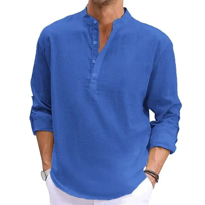 Animal Game Luxury Cotton Shirts for Men Casual Shirts Lightweight Long Henley Shirts Hawaiian Southern T Shirts for Man&