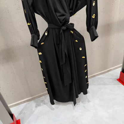 High Street Fashion Heavy Industry Metal DressWomen&