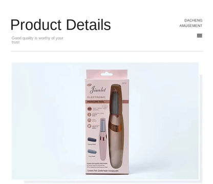Electric callus removal foot care tools - dry and wet foot files for removing dead skin, charging foot pedicure tools