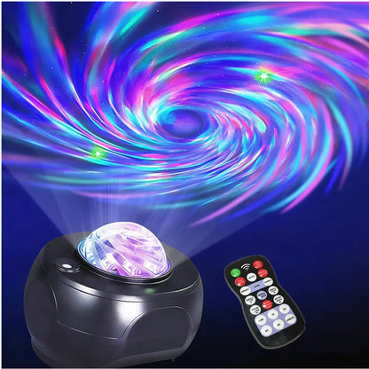 Galaxy Projector - USB-powered portable star projection lamp. Multi-color night light. Fantastical starry night sky effect light