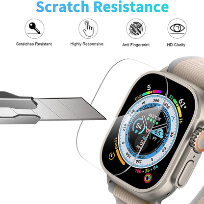 Tempered Glass for Apple Watch Ultra 49mm Screen Protector Anti-Scratch for Smartwatch Apple Watch 8 Pro 49mm HD Glass Protectiv