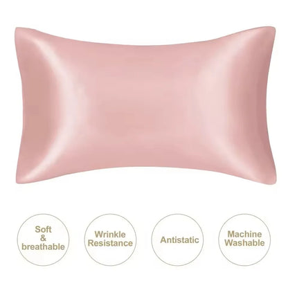 Kuup 1pcs Pillowcase Pillow Cover Silky Satin Hair Beauty Pillow Case Comfortable Pillow Case Home Decor Wholesale