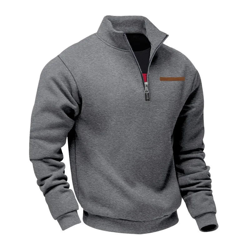 American autumn and winter heavy fleece long-sleeved men&