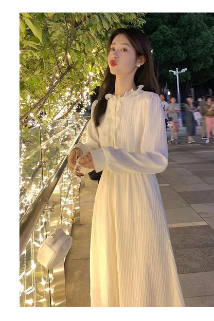 French Style Dress Spring Autumn Winter New Style Women&