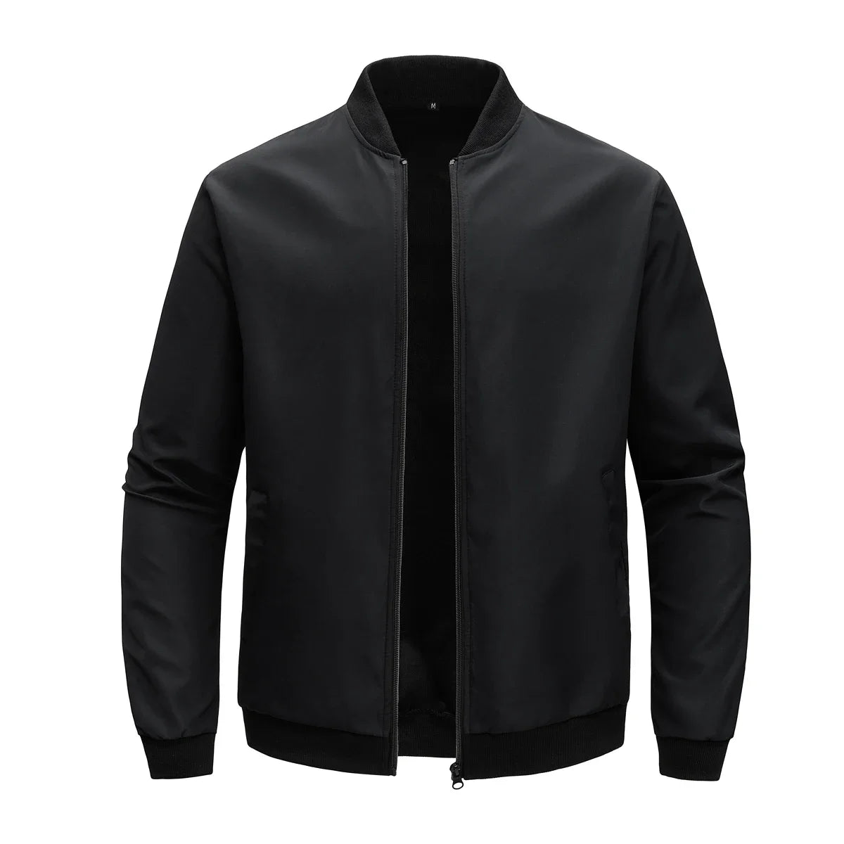 2024 Spring and Autumn New Baseball Collar Short Loose Solid Color Jacket Men&