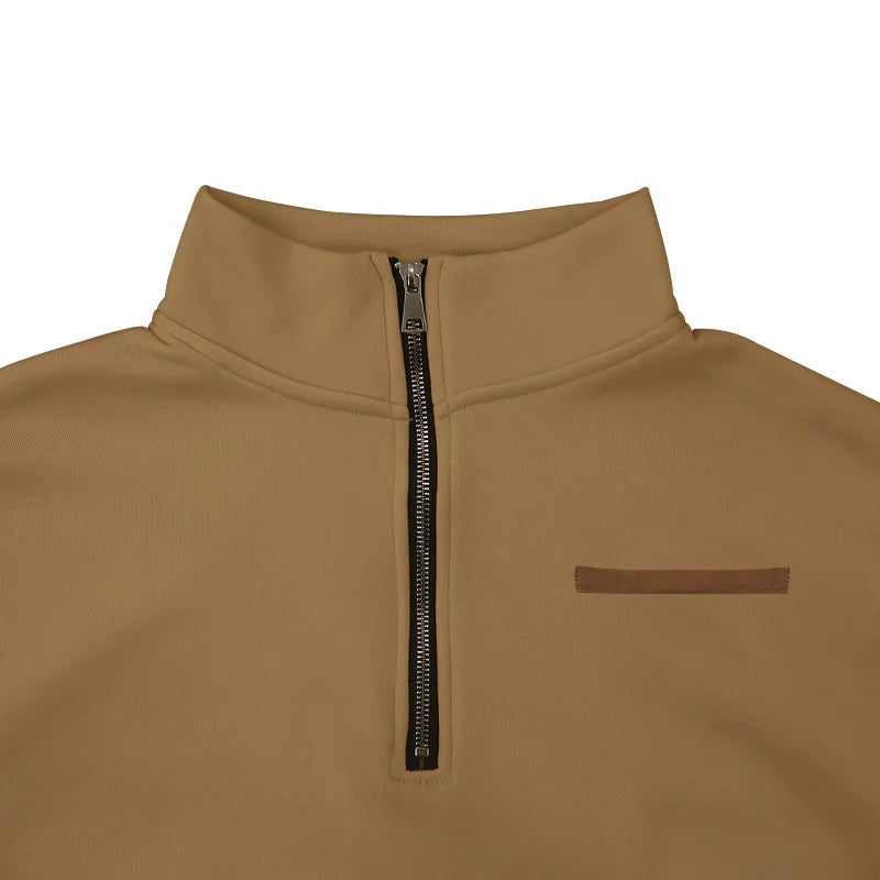 American autumn and winter heavy fleece long-sleeved men&