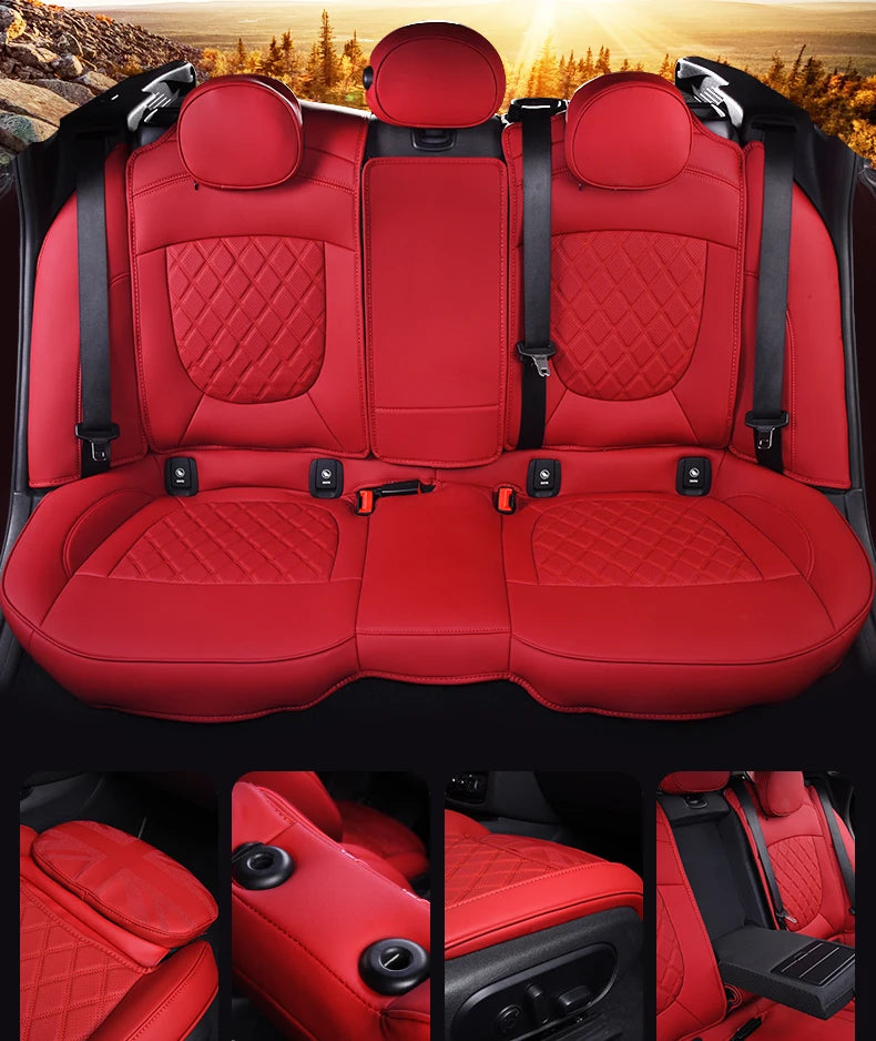 Car Accessories for MINI Cooper R50 R53 HATCHBACK R55 Clubman R56 R57 CABRIO R60 Countryman Custom  Seat Covers Leather Pad