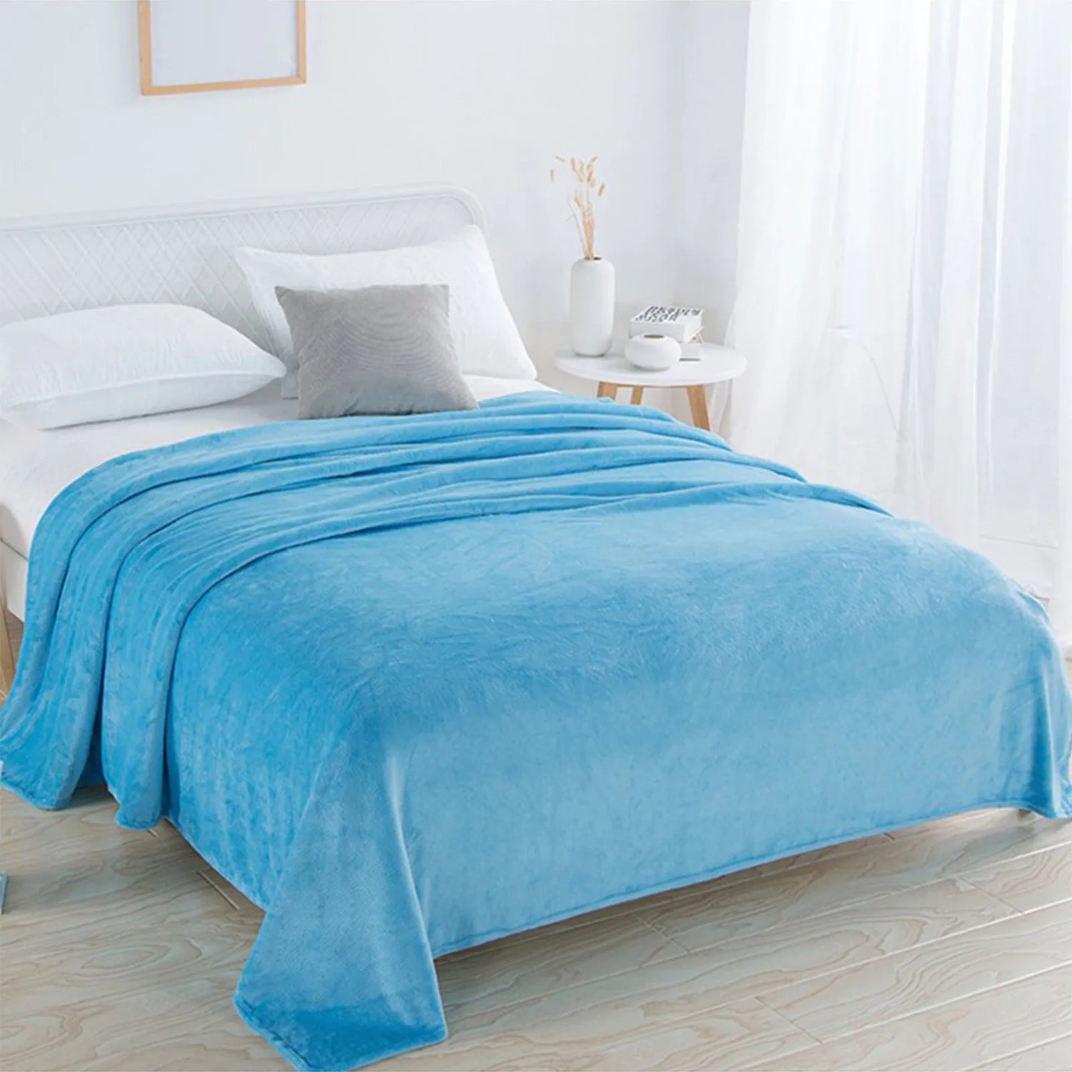 Fleece Blankets Single Twin Blanket For Bed, Full Size Fleece Throw Blanket, Warm Blanket For Winter, Shoulder Knee Cozy Blanket