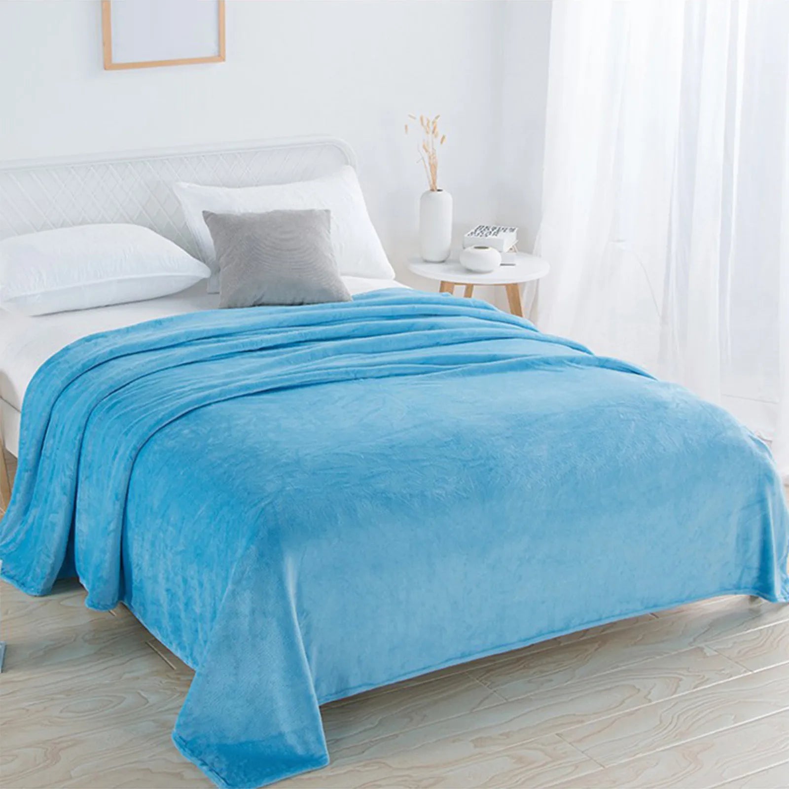 Fleece Blankets Single Twin Blanket For Bed, Full Size Fleece Throw Blanket, Warm Blanket For Winter, Shoulder Knee Cozy Blanket