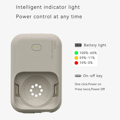 iWatch Power Bank Case For Apple Watch Charger 1200mAh Wireless Powerbank For Apple Watch 46 45 49mm Portable Magnetic Charging