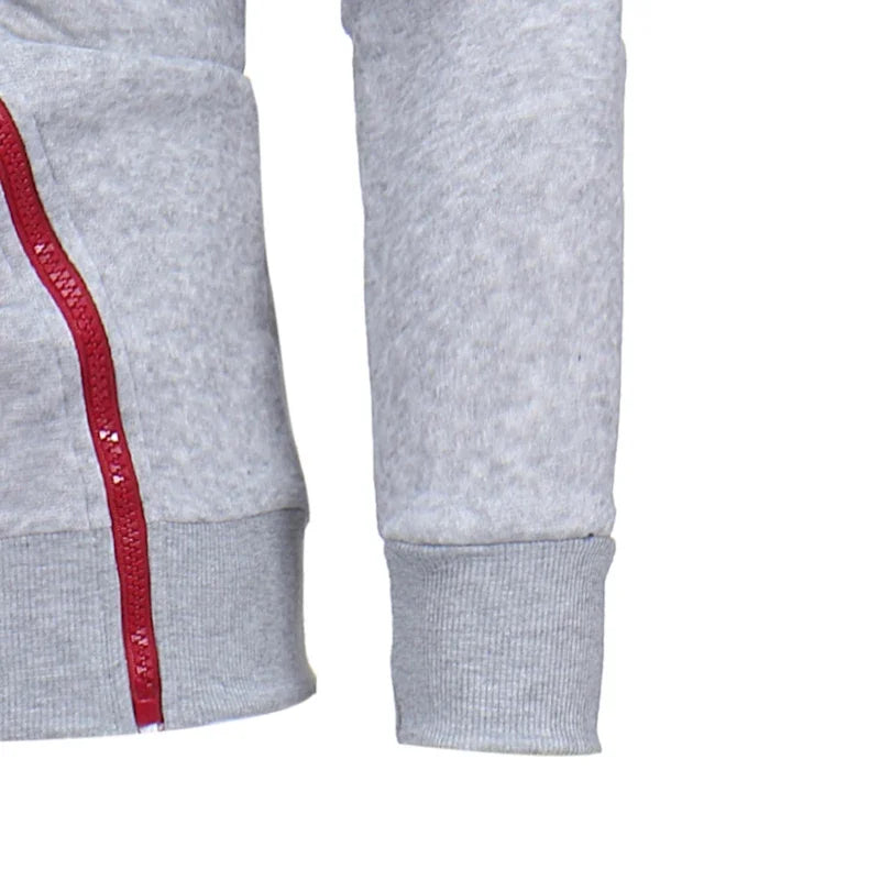 Mens Tracksuit Zipper Hoodies+Sweatpants 2-Piece Set Autumn Winter Male Daily Casual Sports Jackets Jogging Suit Tops Or Pants