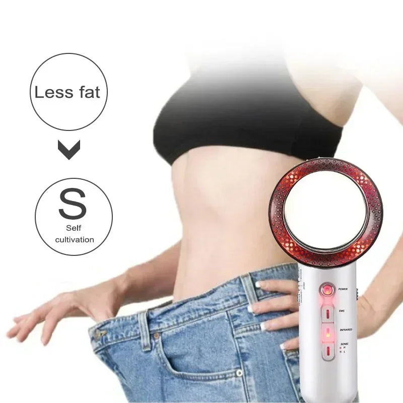 3 IN 1 EMS Ultrasonic Cavitation Weight Loss Machine Anti Cellulite Fat Burner Infrared Slimming Machin Beauty Apparatus Care