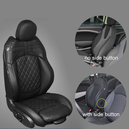 Car Accessories for MINI Cooper R50 R53 HATCHBACK R55 Clubman R56 R57 CABRIO R60 Countryman Custom  Seat Covers Leather Pad