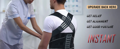 Posture Corrector for Men and Women, Adjustable Shoulder Posture Brace, Back Straightener Posture, Used for Middle Upper Spine