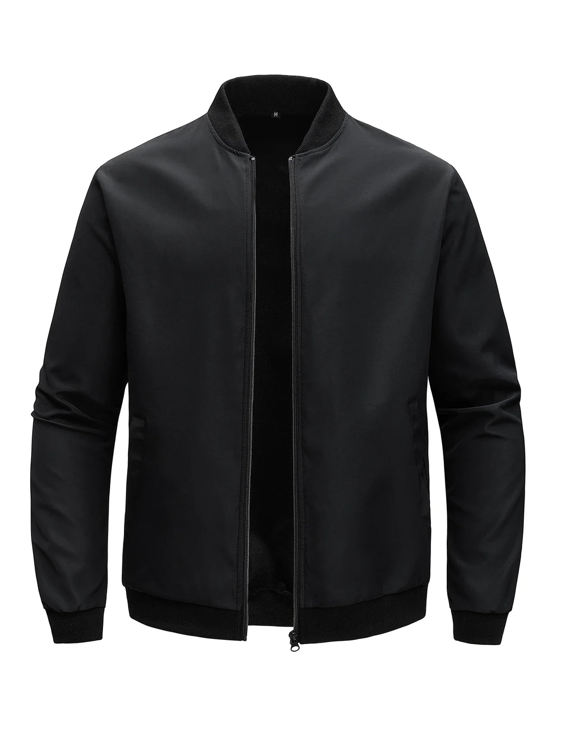 2024 Spring and Autumn New Baseball Collar Short Loose Solid Color Jacket Men&