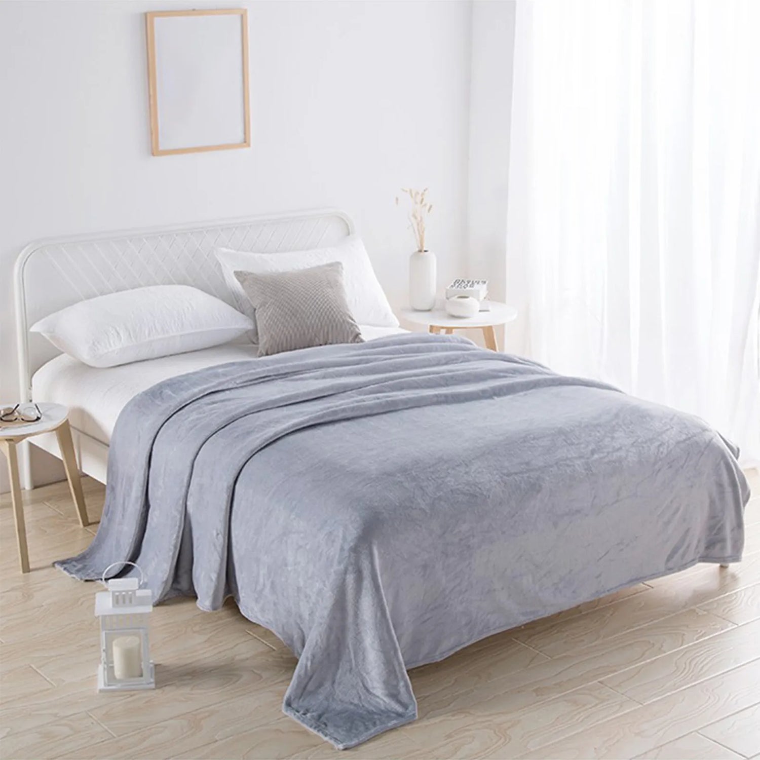 Fleece Blankets Single Twin Blanket For Bed, Full Size Fleece Throw Blanket, Warm Blanket For Winter, Shoulder Knee Cozy Blanket