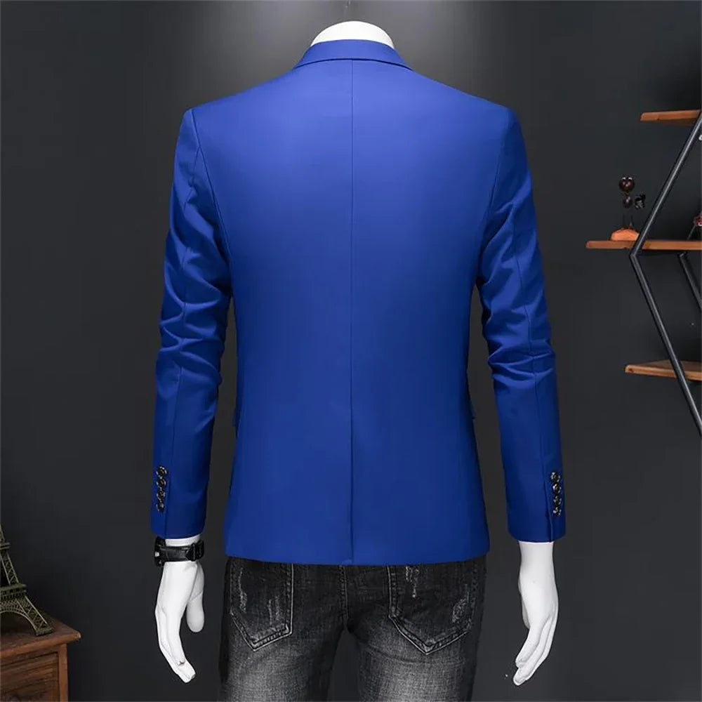 Boutique Fashion Solid Color High-end Brand Casual Business Men&