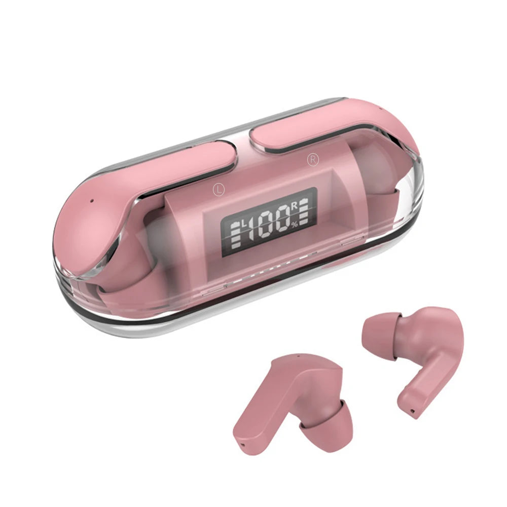 In-ear gaming and music earbuds with wireless charging case, offering clear sound quality, suitable for music, gaming, and sport