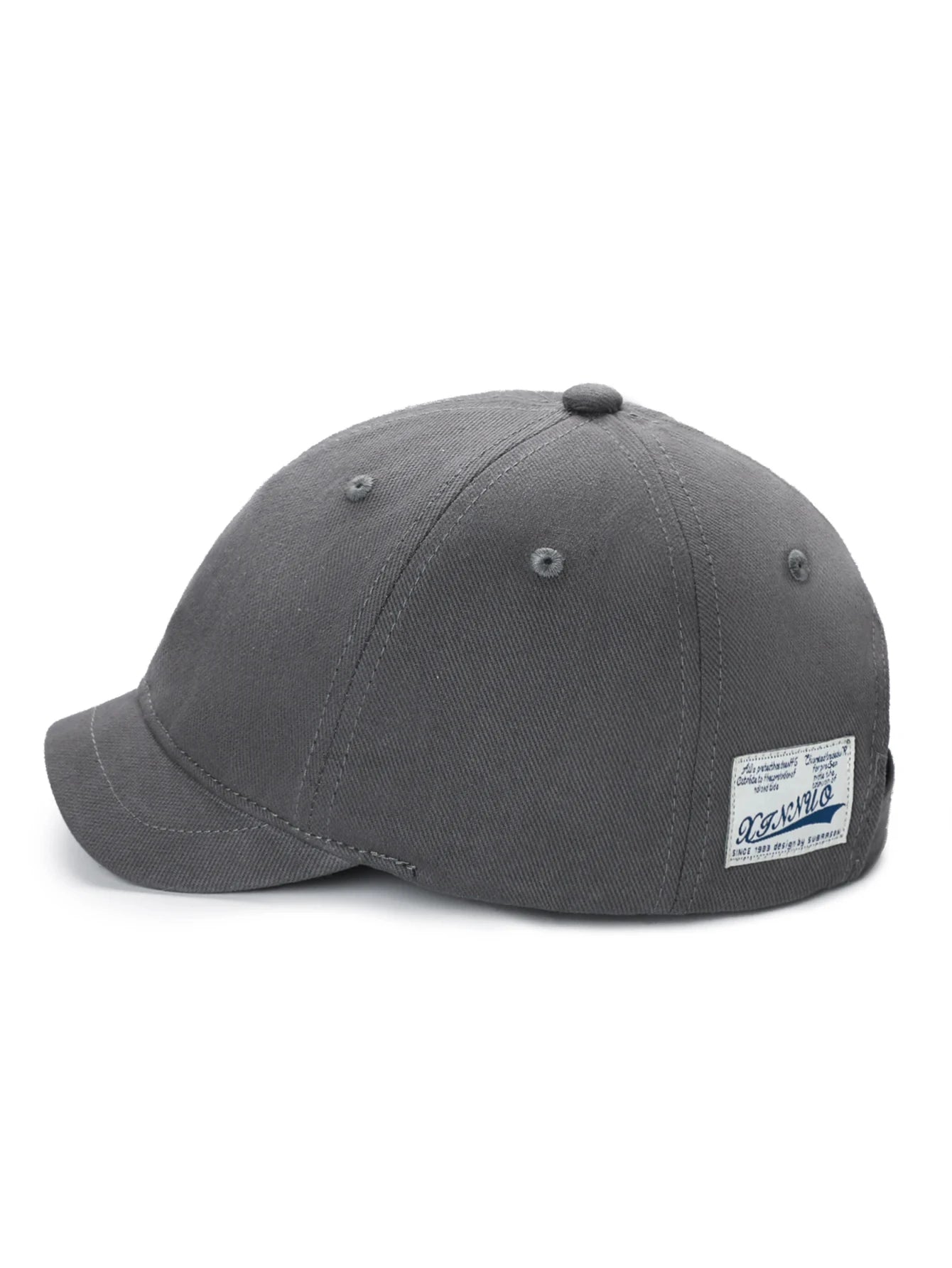 Men Women Short Edge Baseball Caps Casual Outdoor Cycling Caps Nylon Fastening Strap Adjustable Street Retro Embroidered Dad Hat