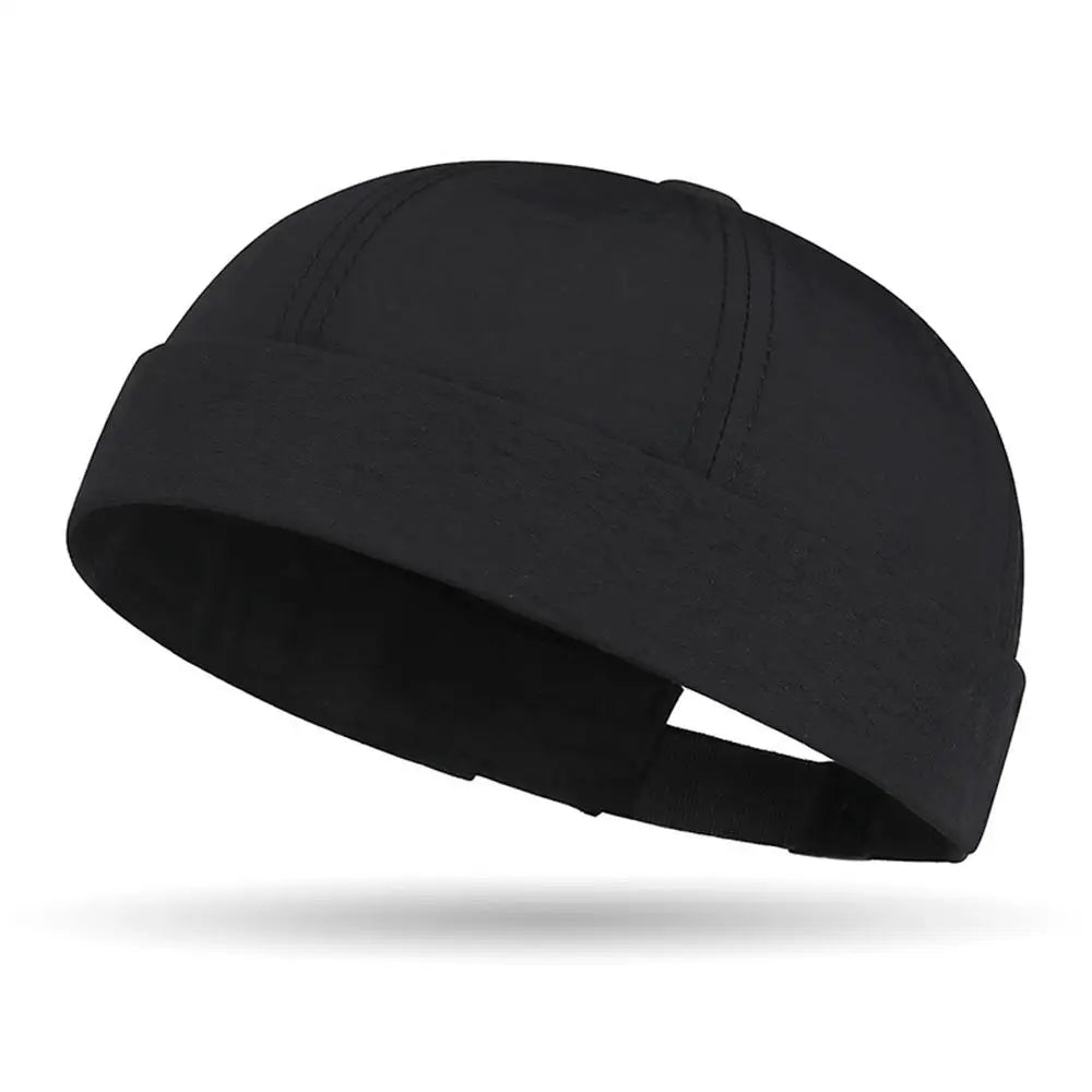 New Corduroy Brimless Cap for Men Women Adjustable Landlord Hat Retro Beanie Docker Caps unisex Hip Hop Hats Streetwear Dome Hat