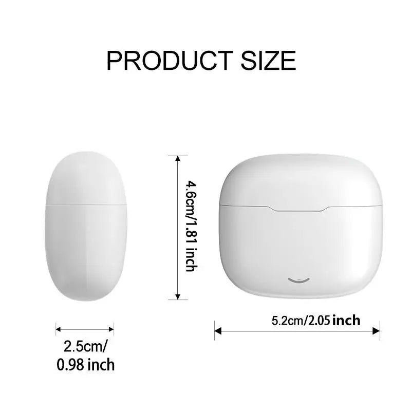 New wireless Bluetooth earbuds with advanced acoustics, compact design, hi-fi sound, ultra-lightweight semi-in-ear fit,