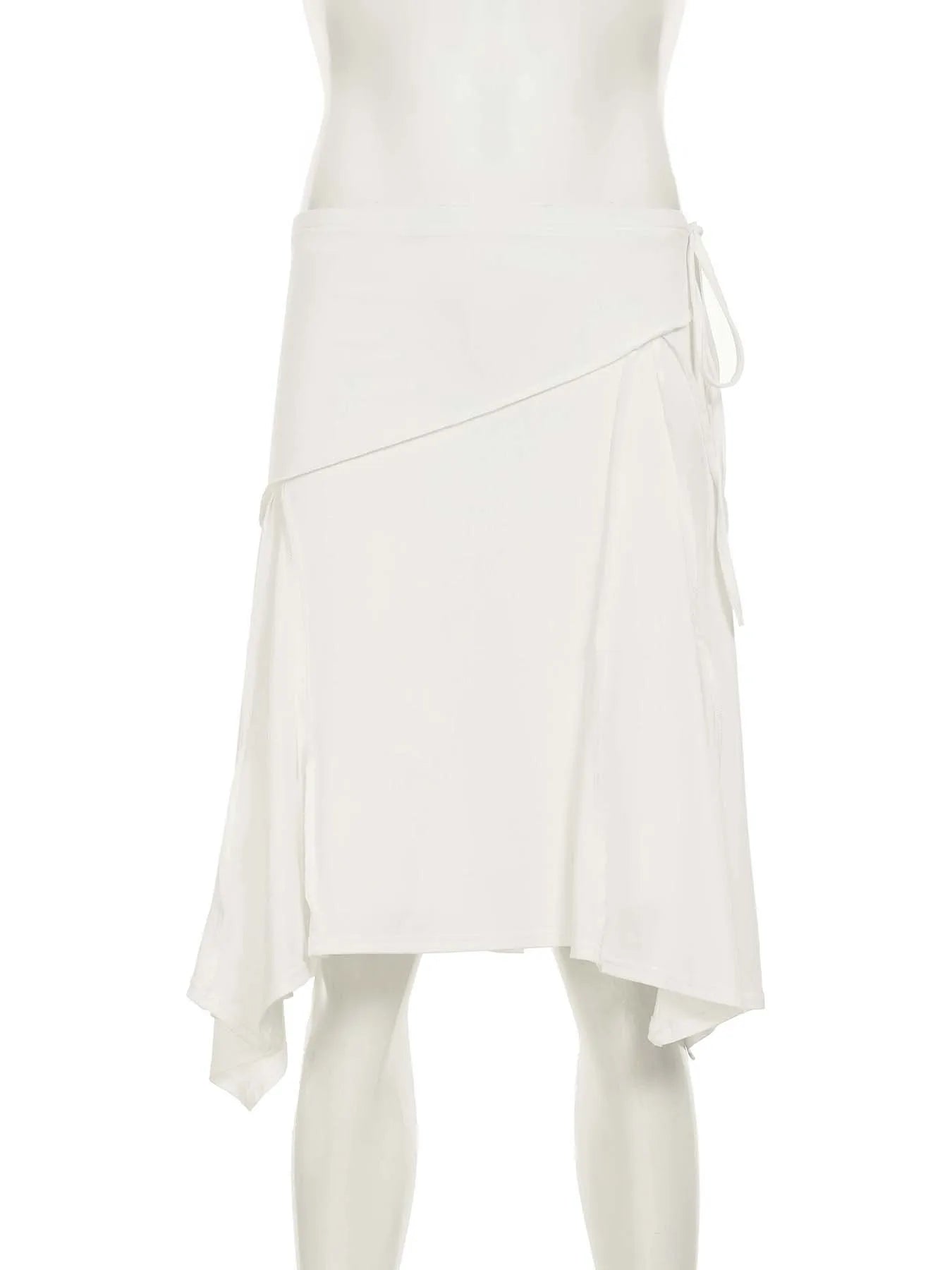 Vacation style temperament irregular European and American fashion spicy girl mid length skirt