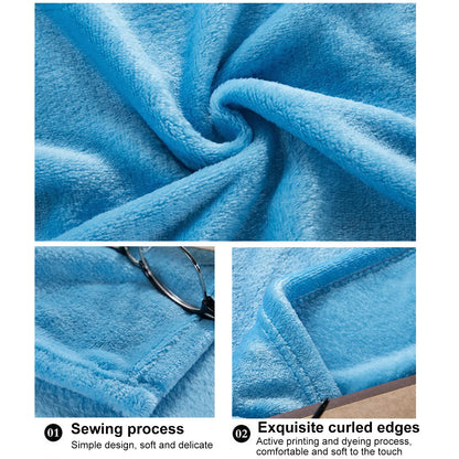 Fleece Blankets Single Twin Blanket For Bed, Full Size Fleece Throw Blanket, Warm Blanket For Winter, Shoulder Knee Cozy Blanket