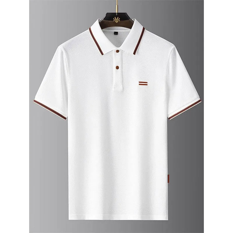 New Style Turn-down Collar Summer Casual Short-sleeve Men&