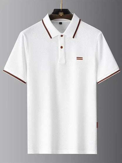New Style Turn-down Collar Summer Casual Short-sleeve Men&