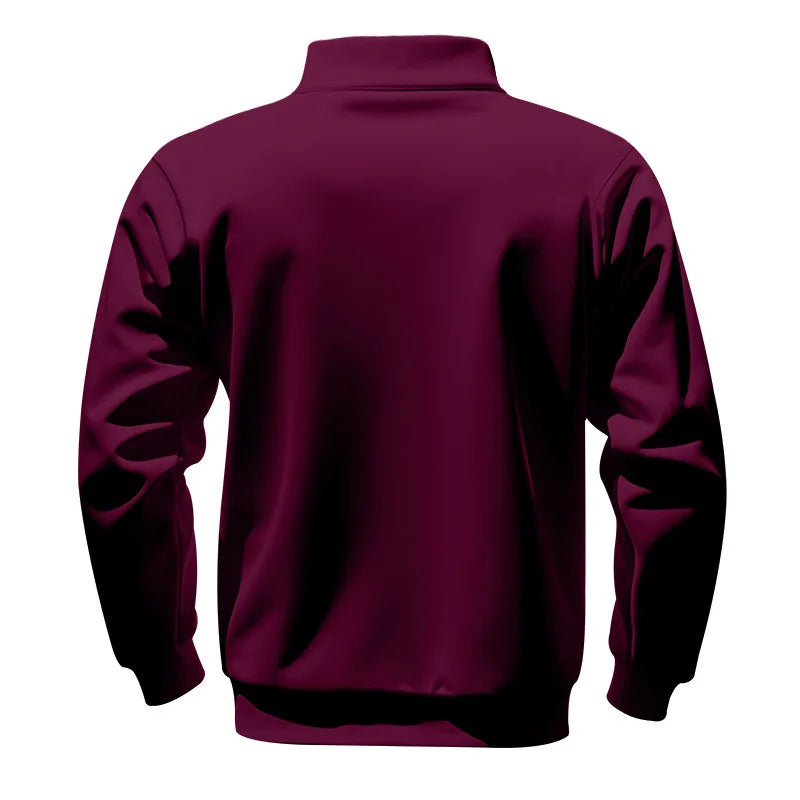 American autumn and winter heavy fleece long-sleeved men&