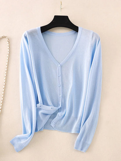 Ice Silk Thin Knitted  Women&