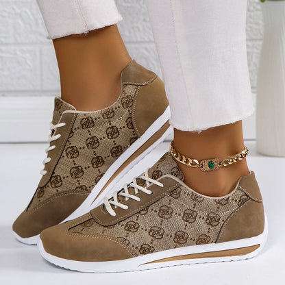 Women Sneakers 2024 Spring Autumn Fashion Outdoor Versatile Sneakers Women Casual Comfortable Lace Up Walking Shoes for Women