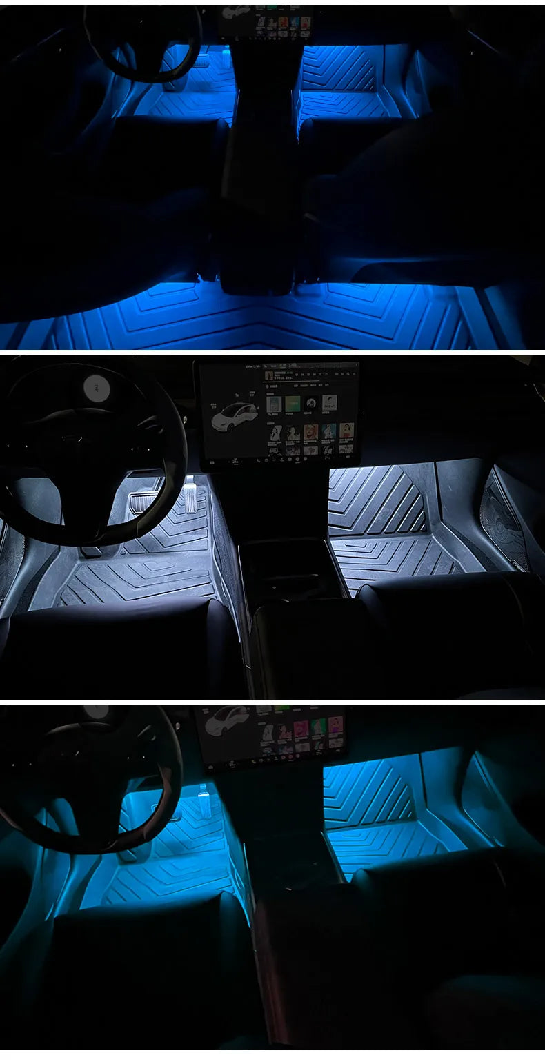 Led Car Ambient Light With USB 5V Universal Car Interior Foot Lamp Decoration Backlight Lighting Auto Decorative Neon Lights