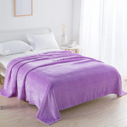 Fleece Blankets Single Twin Blanket For Bed, Full Size Fleece Throw Blanket, Warm Blanket For Winter, Shoulder Knee Cozy Blanket
