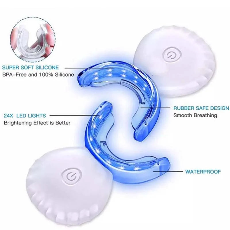 Wholesale Customizable Fast Whitening Teeth Kit Multi-Purpose Wireless LED Light with Four Whitening Gel Pens for Home Use