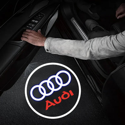 Car Accessories For Audi Quattr Q3 Q5 Q7 S3 S4 S5 S6 S7 A4 A5 A6 B6 B7 B8 C5 C6 C7 A7 A8 Led Emblem Lamp Car Door Welcome Lights