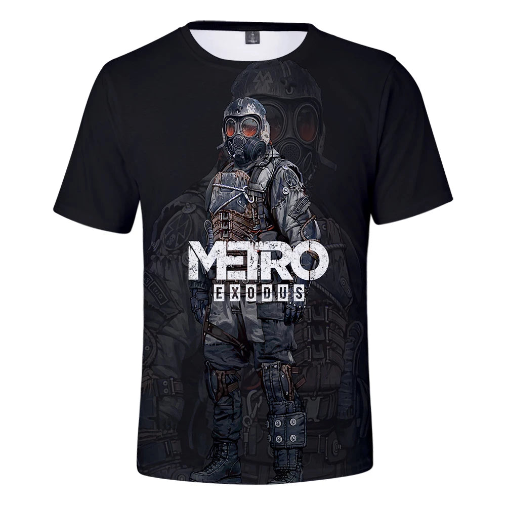 Game Metro Exodus 3D Print T-Shirt Men/Women Summer Fashion Short Sleeves Men Women Casual Trendy T Shirts Oversized