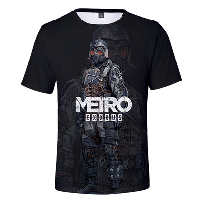 Game Metro Exodus 3D Print T-Shirt Men/Women Summer Fashion Short Sleeves Men Women Casual Trendy T Shirts Oversized