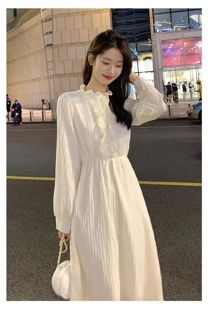 French Style Dress Spring Autumn Winter New Style Women&