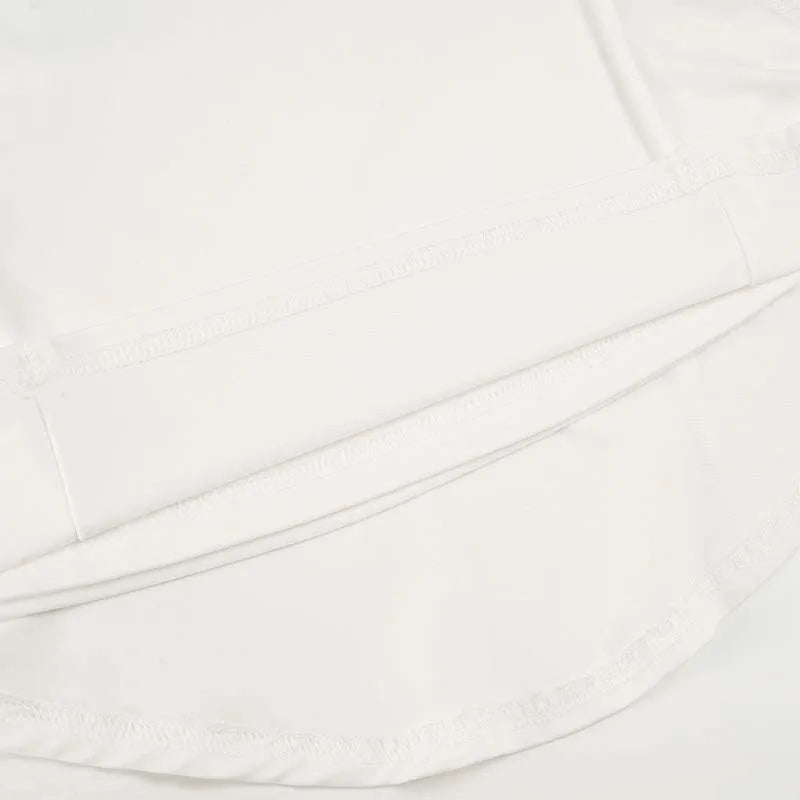 Vacation style temperament irregular European and American fashion spicy girl mid length skirt