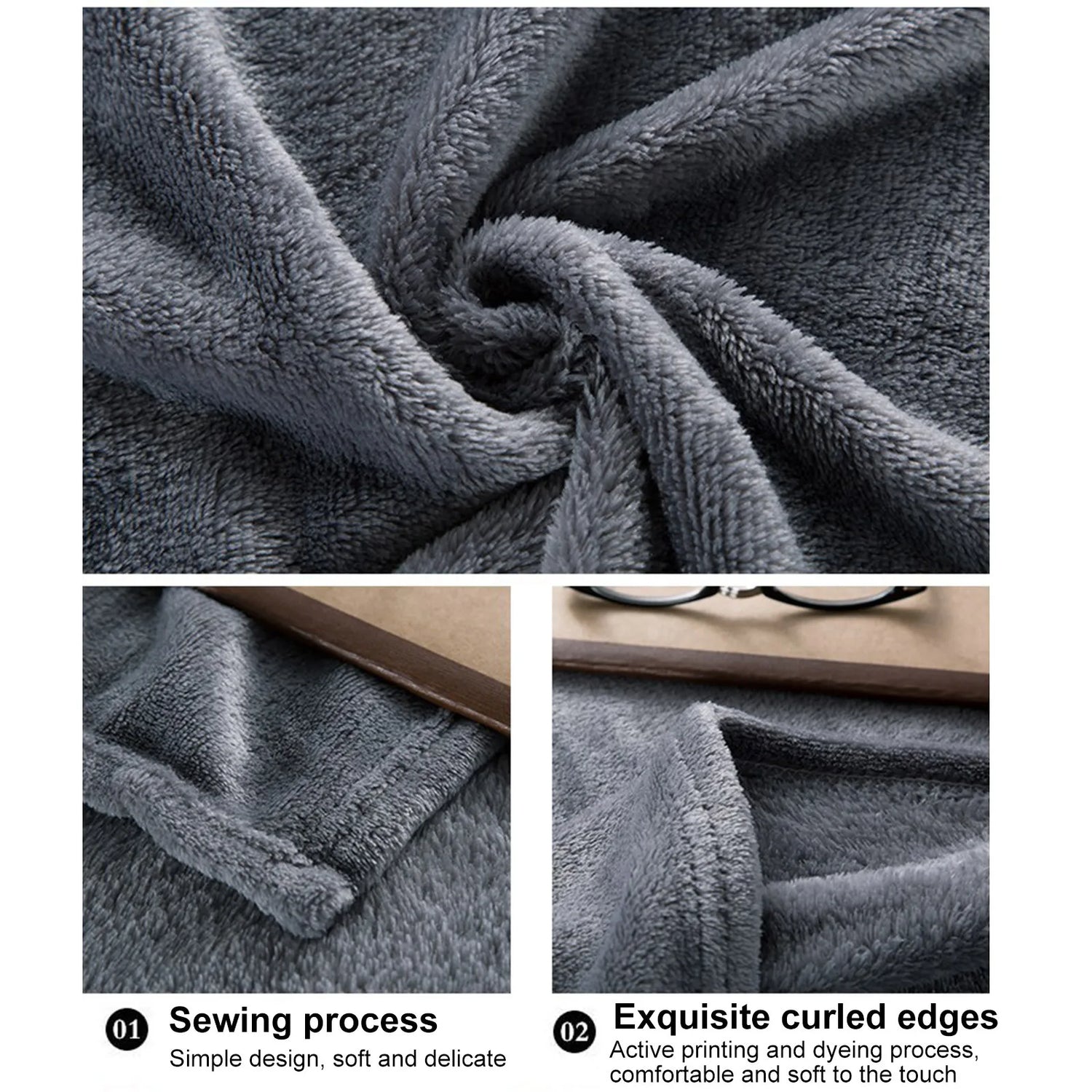 Fleece Blankets Single Twin Blanket For Bed, Full Size Fleece Throw Blanket, Warm Blanket For Winter, Shoulder Knee Cozy Blanket