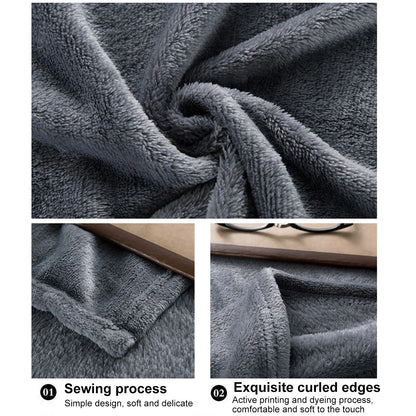 Fleece Blankets Single Twin Blanket For Bed, Full Size Fleece Throw Blanket, Warm Blanket For Winter, Shoulder Knee Cozy Blanket