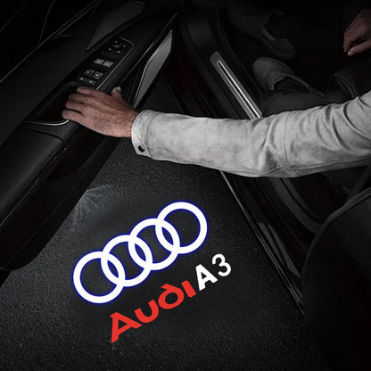 Car Accessories For Audi Quattr Q3 Q5 Q7 S3 S4 S5 S6 S7 A4 A5 A6 B6 B7 B8 C5 C6 C7 A7 A8 Led Emblem Lamp Car Door Welcome Lights