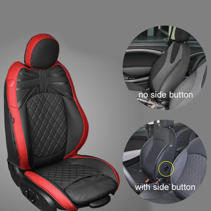 Car Accessories for MINI Cooper R50 R53 HATCHBACK R55 Clubman R56 R57 CABRIO R60 Countryman Custom  Seat Covers Leather Pad