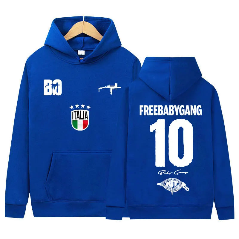 Rapper Baby Gang Tour Album Logo Graphics Hoody Mens Women Clothing Pop Music Sweatshirt Y2K Fashion High Quality Fleece Hoodies